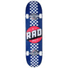 RAD Checker Stripe Complete Skateboard - Navy