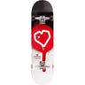 Blueprint Spray Heart Complete Skateboard - Black/Red