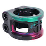 Oath Cage V2 Alloy 2 Bolt Double Scooter Clamp - Green/Pink