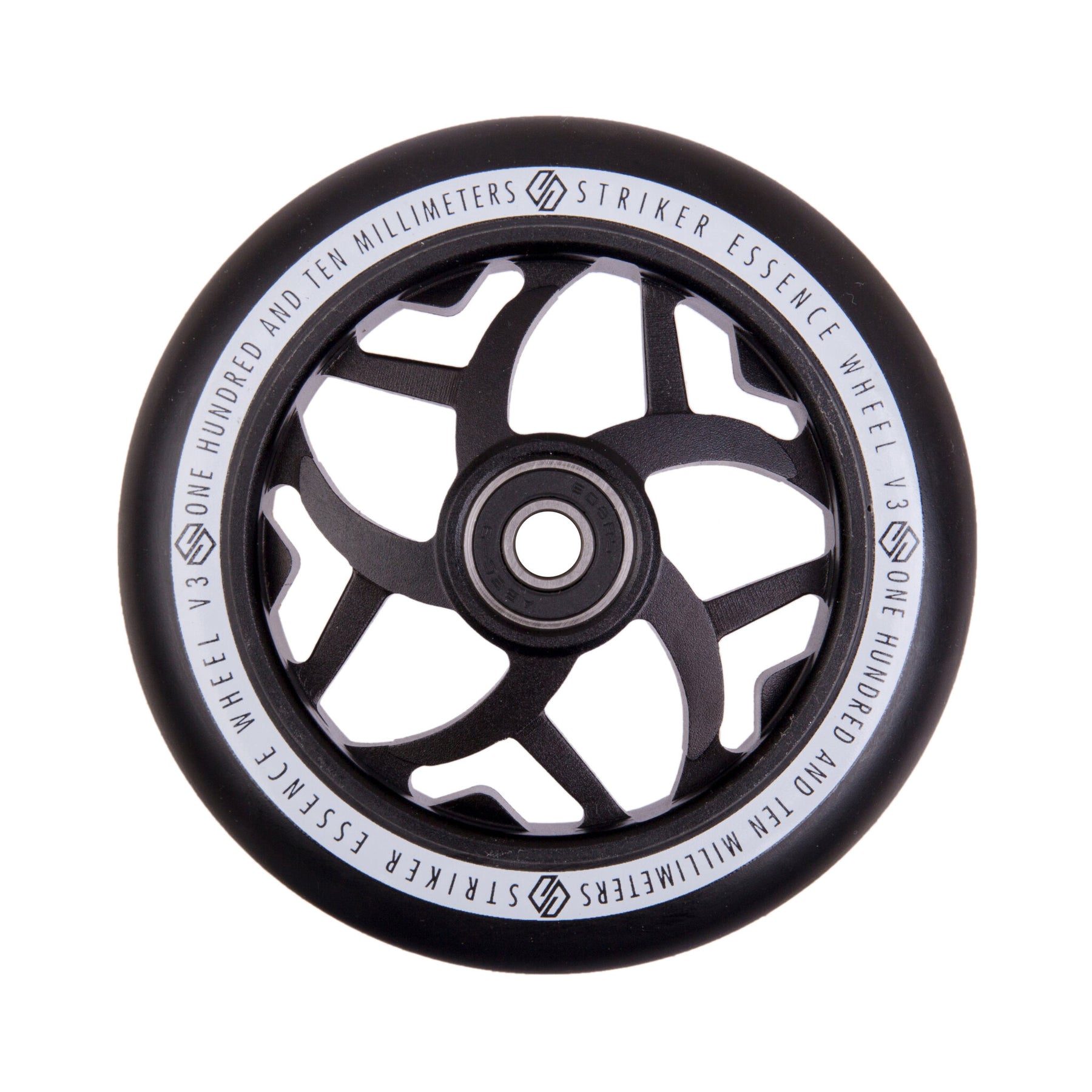 Striker Essence V3 Colorblast PU 110mm Hjul Til Løbehjul - Black-ScootWorld.dk